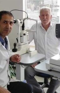 Ejubović Hamdo Načelnik Opštine Hadžići u toku redovnog očnog pregleda u Očnoj Ordinaciji Dr. El-Halabi Saed - Ilidža